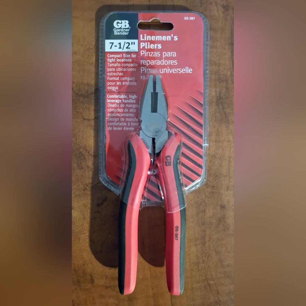 Gardner Bender GS-387 Forged Carbon Steel Linesman's Electrical Plier 7-1⁄2 in.